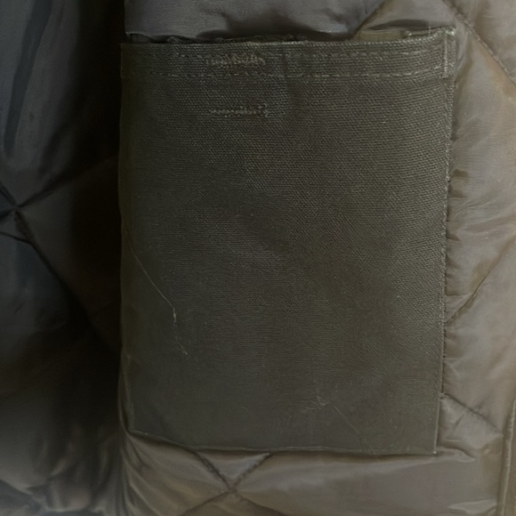 Carhartt 2004 J02 Traditional Duck Arctic Quilt Lined Coat Size 46 Tall In Blk - Picture 10 of 10